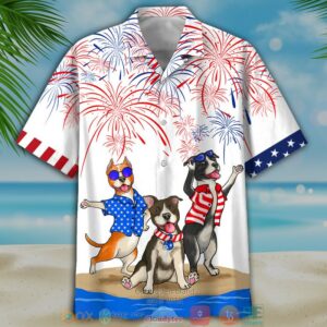American Staffordshire Terrier Independence Day Is Coming Hawaiian Shirt