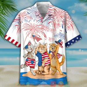 American Shorthair Independence Day Is Coming Hawaiian Shirt