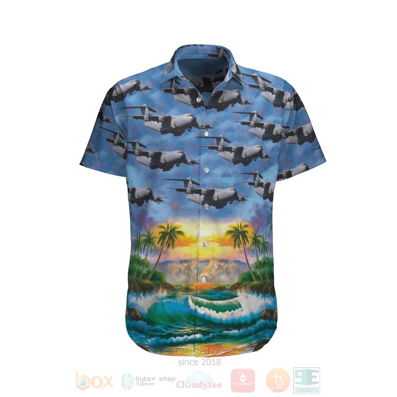 Belgian Air Force Airbus A400M Atlas Hawaiian Shirt
