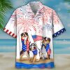 Bernese Mountain Dogs Independence Day Is Coming Hawaiian Shirt
