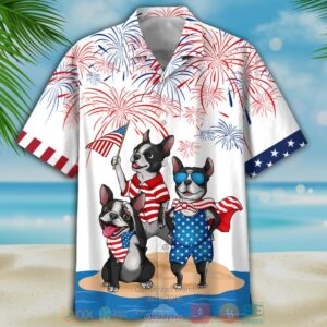 Black French Bulldog Independence Day Is Coming Hawaiian Shirt