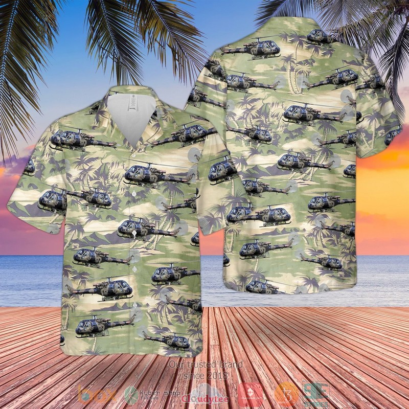 British Army Historical Westland Scout Ah1 Hawaiian Shirt British Army Historical Westland Scout Ah1 Hawaiian Shirt