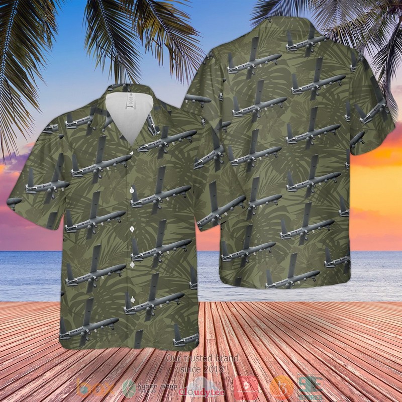 British Army Thales Watchkeeper Wk450 Unmanned Aerial Vehicle Hawaiian Shirt