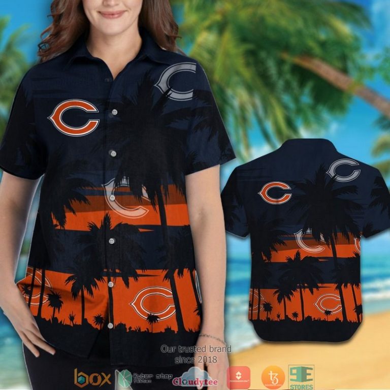Chicago_Bears_Coconut_island_Navy_Orange_Hawaiian_Shirt_short_1_2-768x768