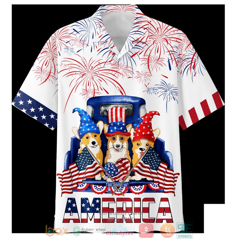 Corgi Truck Independence Is Coming Hawaiian Shirt
