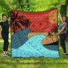 FamilyGater Quilt - Hawaii Polynesian Sun Down Premium Quilts - AH - J5C