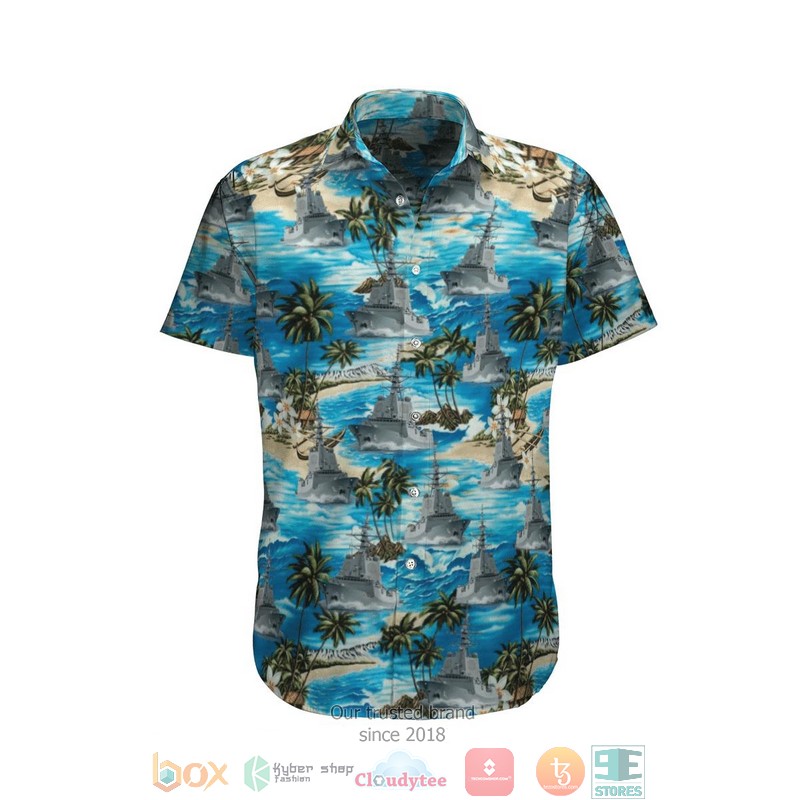 Hmas Brisbane Ddg 41 Royal Australian Navy Hawaiian Shirt