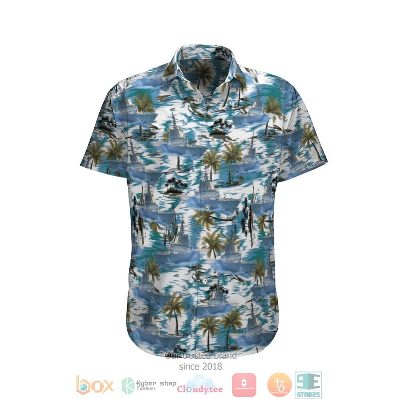 Hmas Hobart Ddg 39 Royal Australian Navy Coconut Hawaiian Shirt