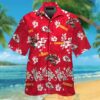 Kansas City Chiefs Logo White Hibiscus Red Hawaiian Shirt And Shorts