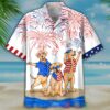 Labrador Firework Independence Day Is Coming Hawaiian Shirt