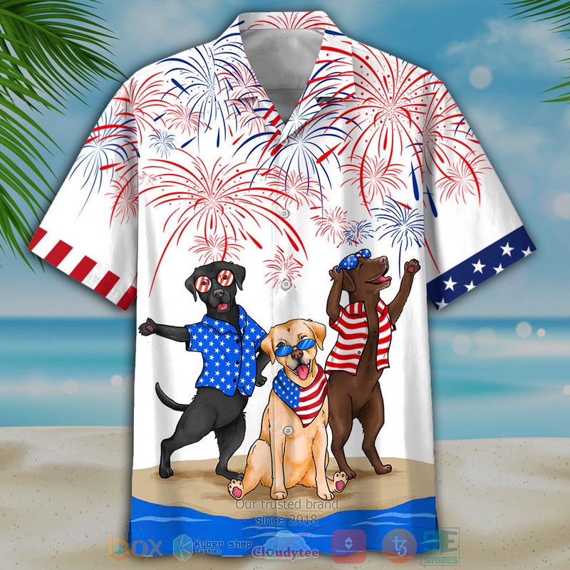 Labrador Independence Day Is Coming White Hawaiian Shirt