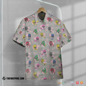 Mighty Morphin Power Rangers Positive Vibes Hawaiian Shirt