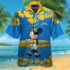 Nfl Los Angeles Chargers And Minnie Mouse Hawaiian Shirt