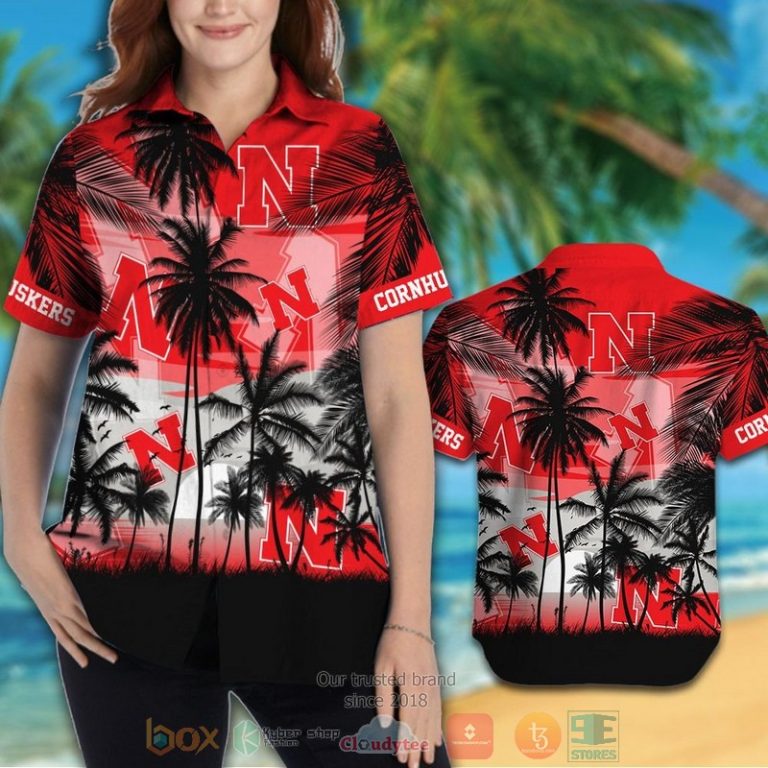 Nebraska_Cornhuskers_Tropical_Hawaiian_Shirt_and_shorts_1_2-768x768