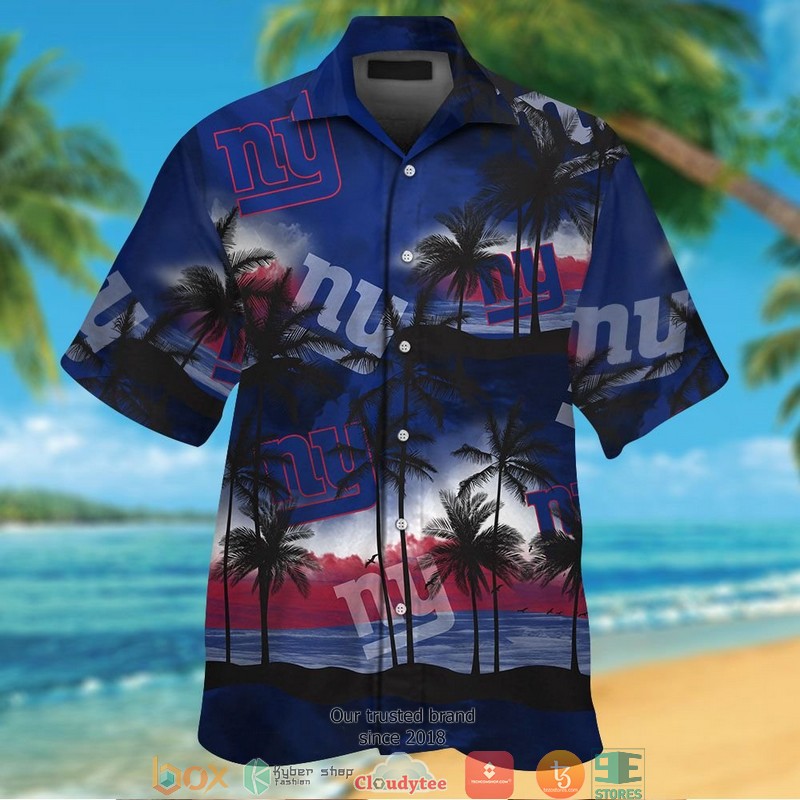 New York Giants Coconut Island Ocean Hawaiian Shirt