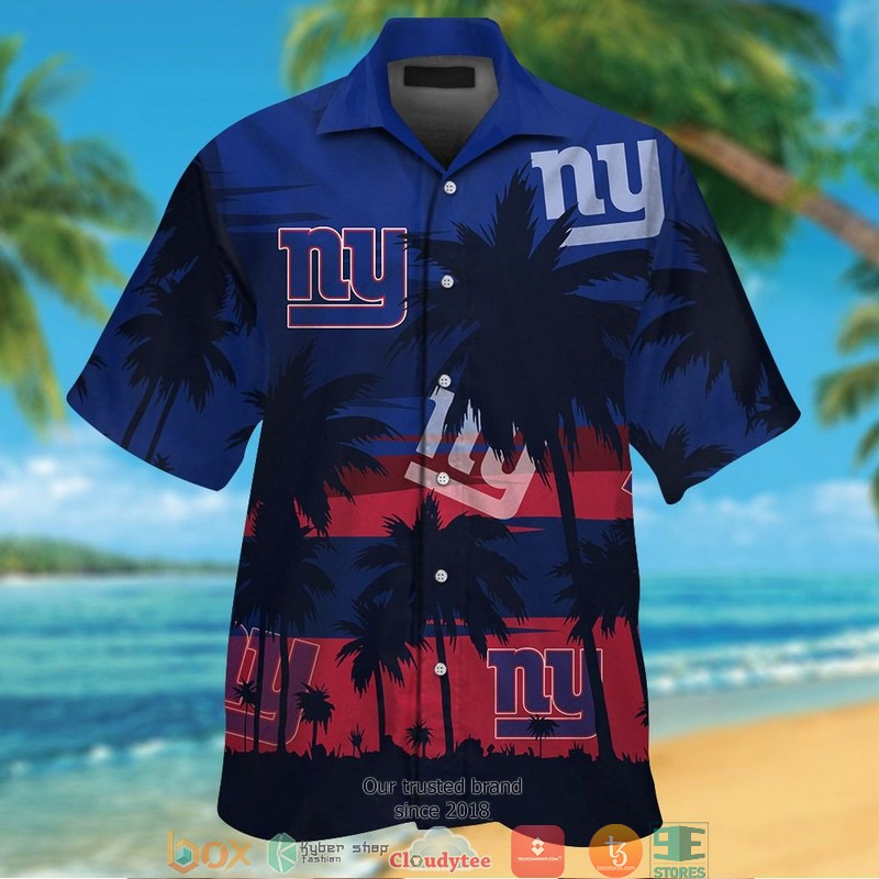 New York Giants Dark Coconut Island Hawaiian Shirt