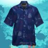 New York Giants Fish Ocean Pattern Hawaiian Shirt