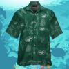 New York Jets Fish Ocean Pattern Hawaiian Shirt
