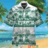New York Jets Green Coconut Island White Hawaiian Shirt