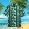 New York Jets Hibiscus Leaf Square Pattern Hawaiian Shirt