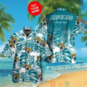 Personalized Jacksonville Jaguars Tropical Plants Custom Hawaiian Shirt And Shorts