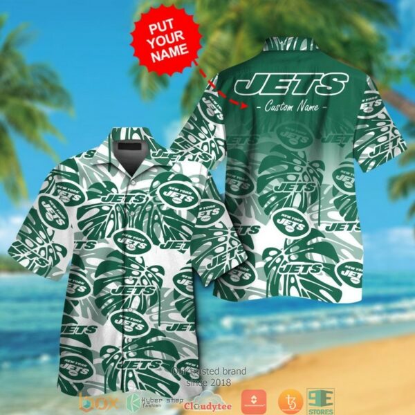 Personalized New York Jets Monstera Deliciosa Hawaiian Shirt