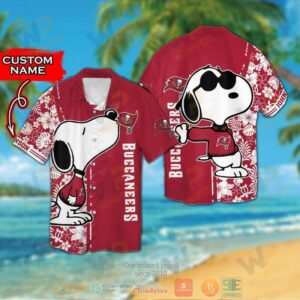 Personalized Snoopy Tampa Bay Buccaneers Custom Hawaiian Shirt And Shorts