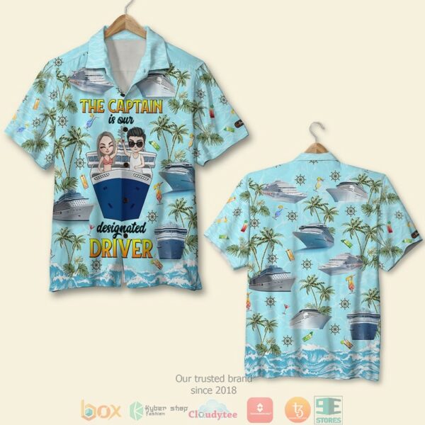 Personalized The Captain Is Our Designated Driver Hawaiian Shirt