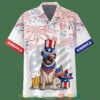 Pug United States Flag Independence Day Is Coming Hawaiian Shirt
