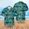 Rn Hms Prince Of Wales R09 Aircraft Carrier Blue Hawaiian Shirt