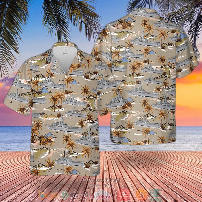Rn Leander-Class Type 12L Frigate Hawaiian Shirt