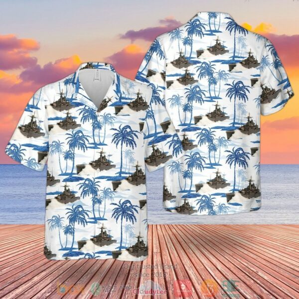 Rn Rothesay Class Type 12M Frigate Hawaiian Shirt