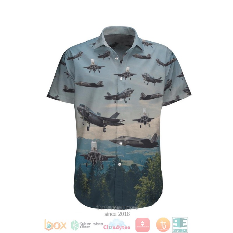 Royal Air Force F-35 Lightning Ii Hawaiian Shirt