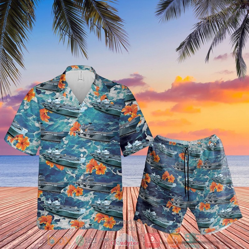Royal Navy Hms Prince Of Wales R09 Hawaiian Shirt