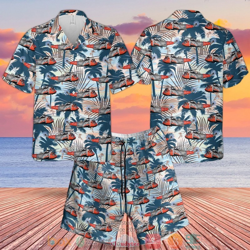 Royal Navy Westland Sea King Has.5 Coconut Hawaiian Shirt