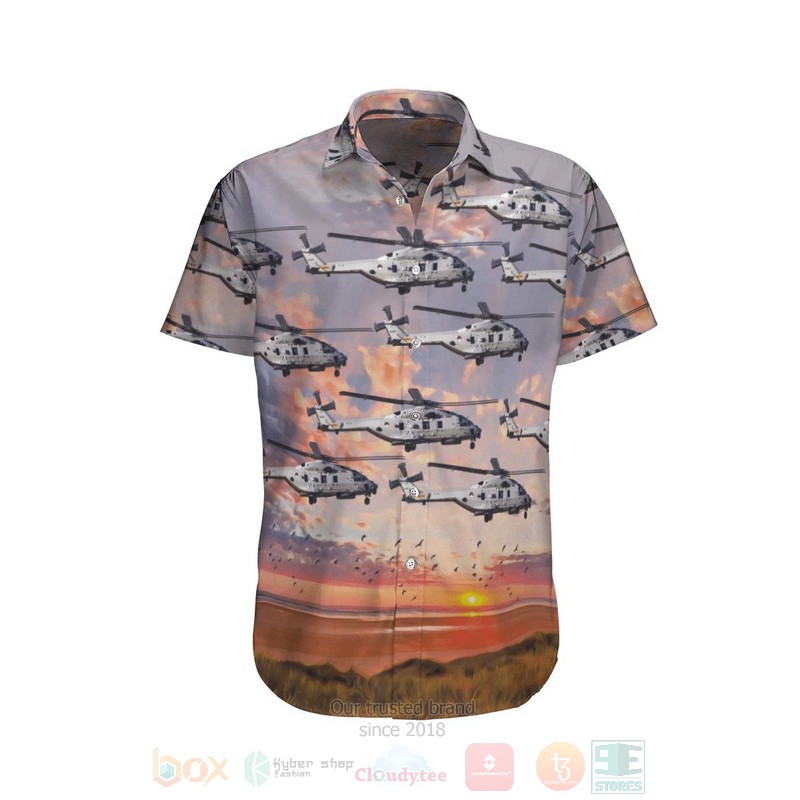 Royal Netherlands Air Force Koninklijke Luchtmacht Nhi Nh-90 Nfh Hawaiian Shirt
