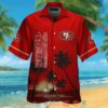 San Francisco 49Ers Palm Trees Dark Red Hawaii Shirt