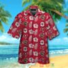 Tampa Bay Buccaneers Logo Hibiscus Grey Red Hawaii Shirt