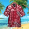 Tampa Bay Buccaneers Tropical Plants Hibiscus Red Hawaiian Shirt And Shorts