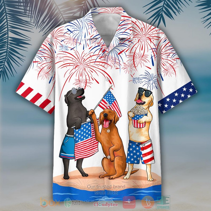 Three Colors Labrador Independence Day Is Coming Hawaiian Shirt