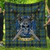 Quilt - Gillies Ancient Tartan Premium Quilt Celtic Scottish Warrior A7