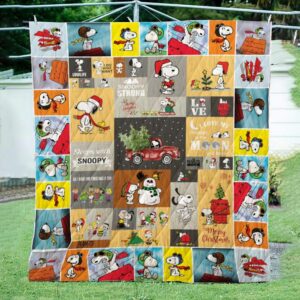 Snoopy Chirstrmas Winter 3D Quilt  Quilt